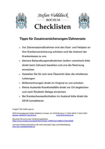 Tipps zur Krankenversicherung